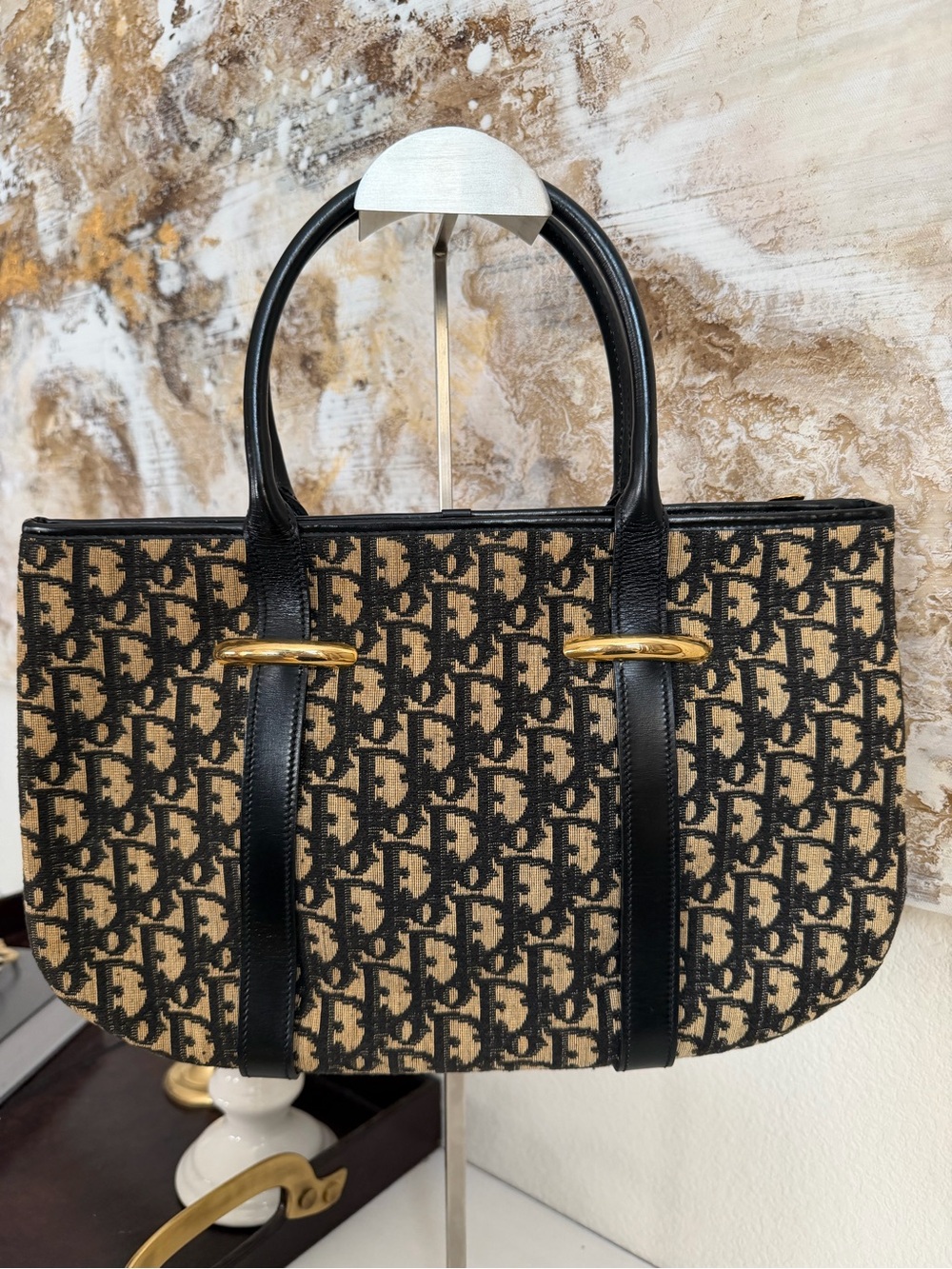 Christian Dior Trotter Canvas Tote